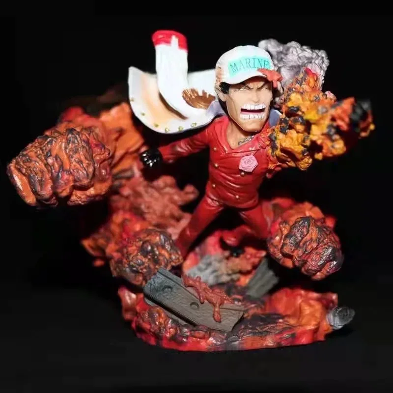 Anime One Piece Figure GK Akainu Sakazuki Navy Headquarters Senior General Battle Ver. Collectible Model Decoration Toys Gifts |
