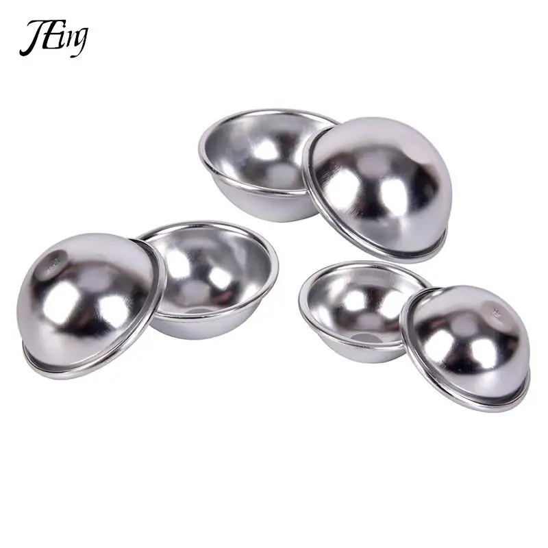 

6pcs/3 sets New Bath Bomb Molds Aluminum Alloy Ball Sphere Bath Bomb Mold Cake Baking Pastry Mould