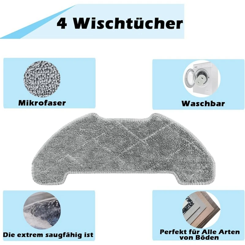 For Airrobo P30 Robot Vacuum Cleaner Main Side Brush Hepa Filter Mop Cloth Replacement Parts Accessories