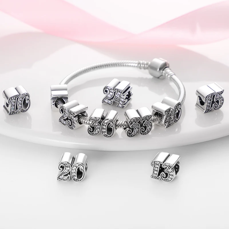 PANDACH 2022 925 пробы серебряные 26 букв алфавита A Charm Bead подходит для оригинальных