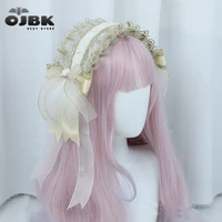 ojbk lolita lace headband rose flower headdress furry ears clips bowknot gothic cute cosplay headbands sweet hairpin accessories