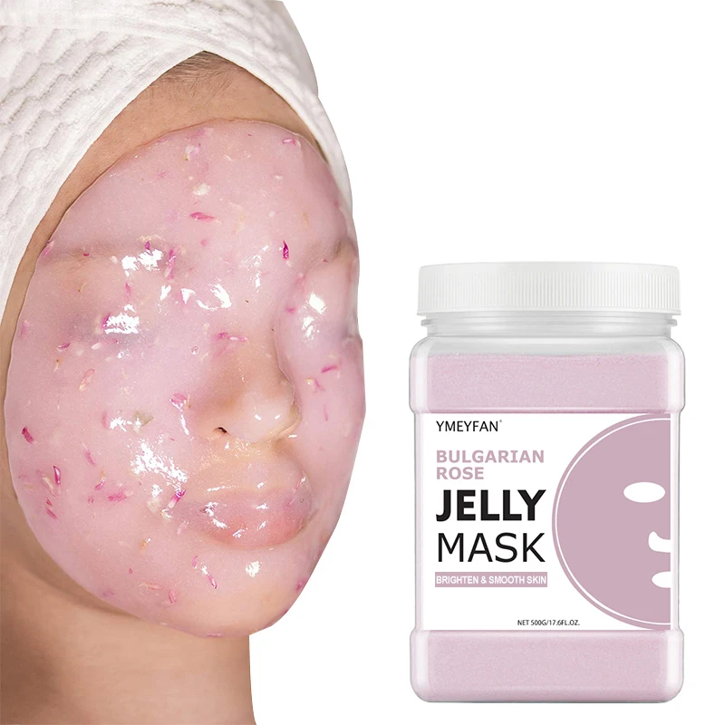 

Soft Hydro Jelly Mask Powder Hyaluronic Acid Rose Gold Brightening Alginate DIY SPA Whole Sale Hydrojelly Facial Mask 500G