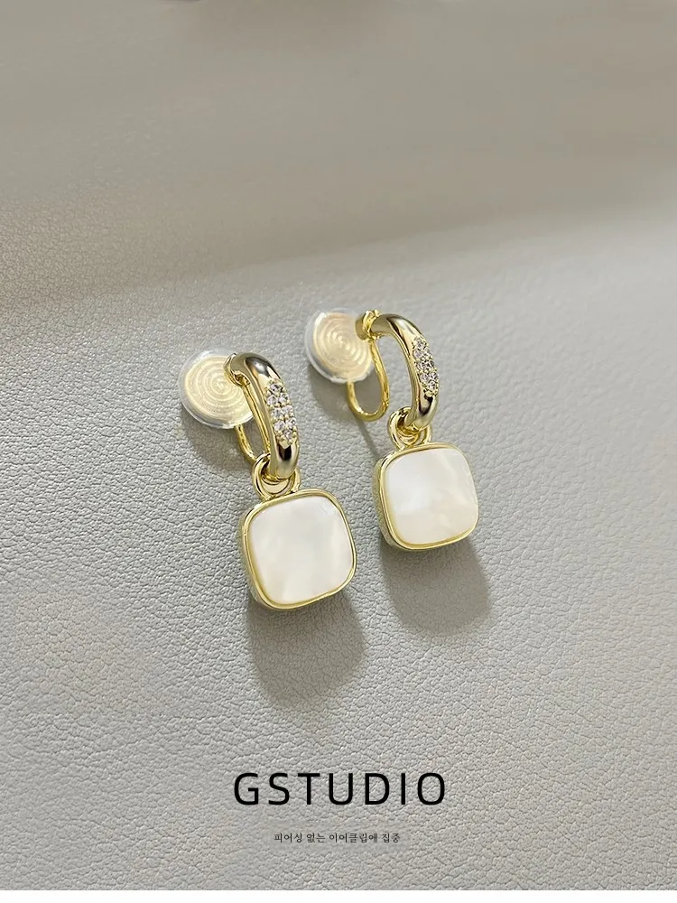 Xi Qi Высококачественные красные толстые квадратные серьги-капли катушка от