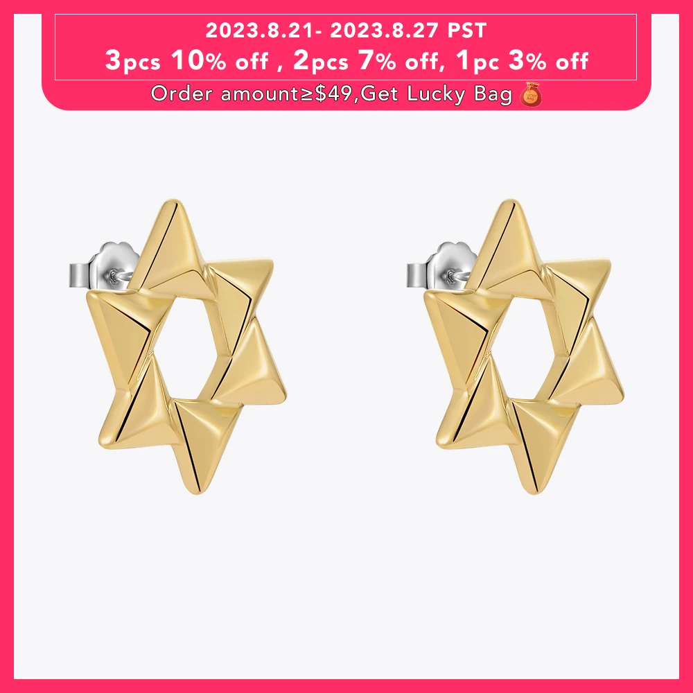

ENFASHION Pendientes Snowflake Stud Earring For Women Gold Color Aretes Windmill Design Jewelry Christmas Droppshiping E221473