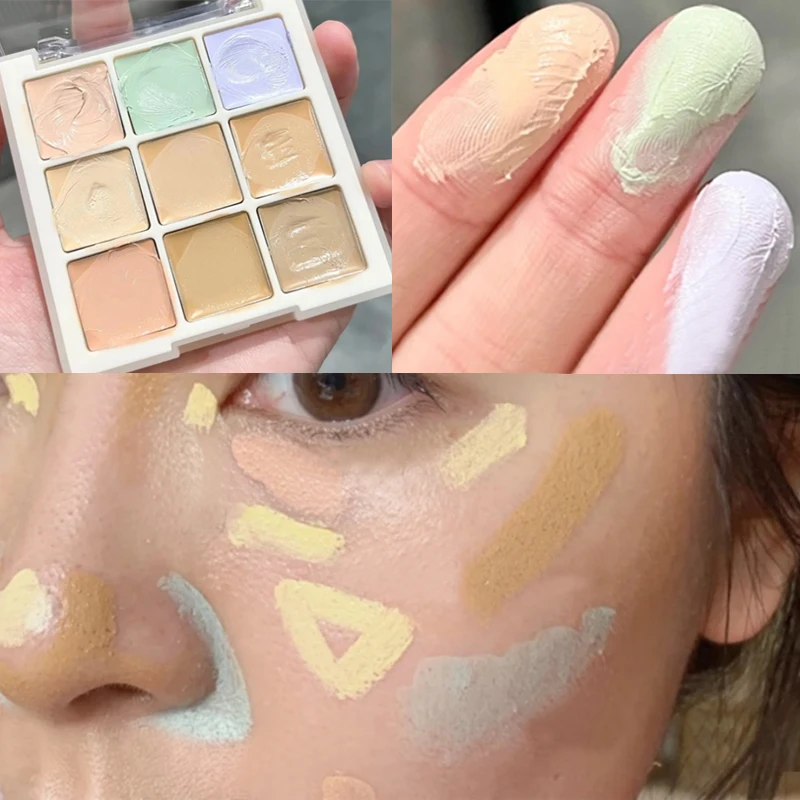 

Full Coverage Concealer Palette Moisturizing Natural Facial Cream Cover Dark Circles Acne Professional Even Skin Tone Cosmetic