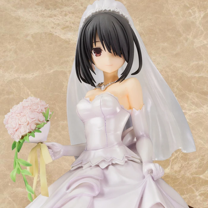 

Date A Live Tokisaki Kurumi Pvc Action Figure Wedding Dress Pure Girl Figurine Anime Collectible Model Doll Toys Gift 230mm
