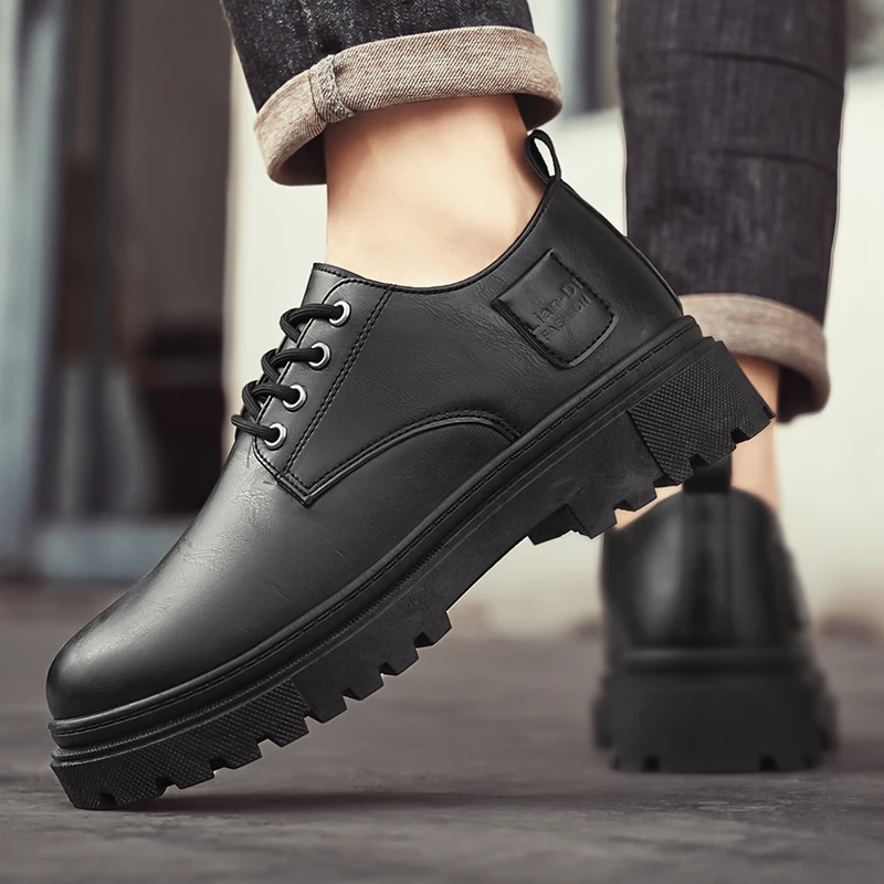 Мужская повседневная прогулочная рабочая обувь на шнуровке. Обувь для вождения.