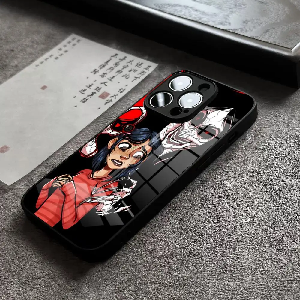 C-Coraline And The Magic Door Phone Case For IPhone 13 Pro Max 14 Plus 12 Mini 11 15 X XR XS 8 7 SE Tempered Glass Cover