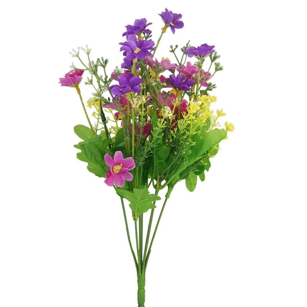 

Flower Bouquet Fake Cineraria Artificial Flowers Decor Daisydaisies Wedding Arrangementbonsai Bridalstem Fall Home