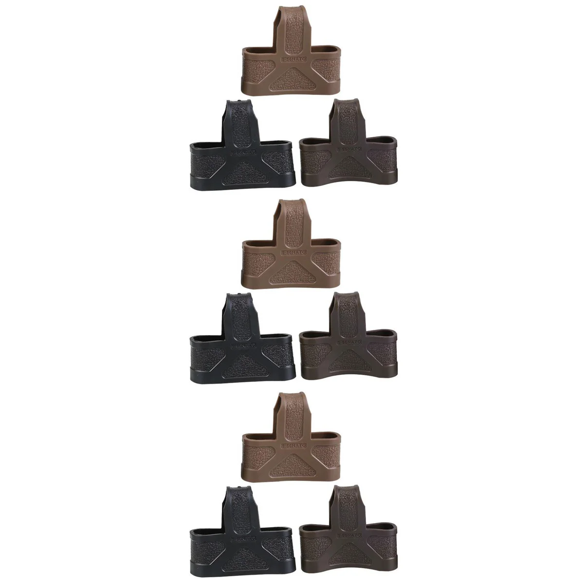 

6 шт., сумка для магазина, магазин для винтовки, Нескользящие петли для ружья 5,56 мм, журнал для НАТО, случайный цвет