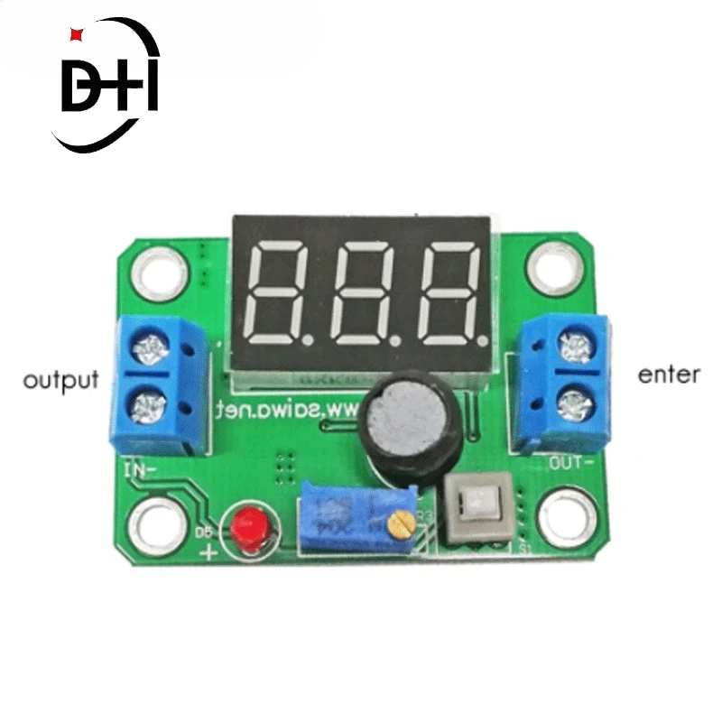 

DC-DC High-Efficiency Synchronous Rectification Step-Down Power Supply Module 20W2A With Voltmeter Head Display