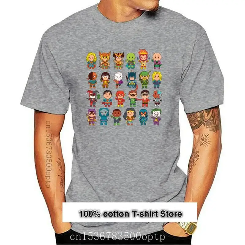 

Camiseta de verano para hombre, camisa con estampado de dibujos animados 3XL, color gris y negro, con cuello redondo