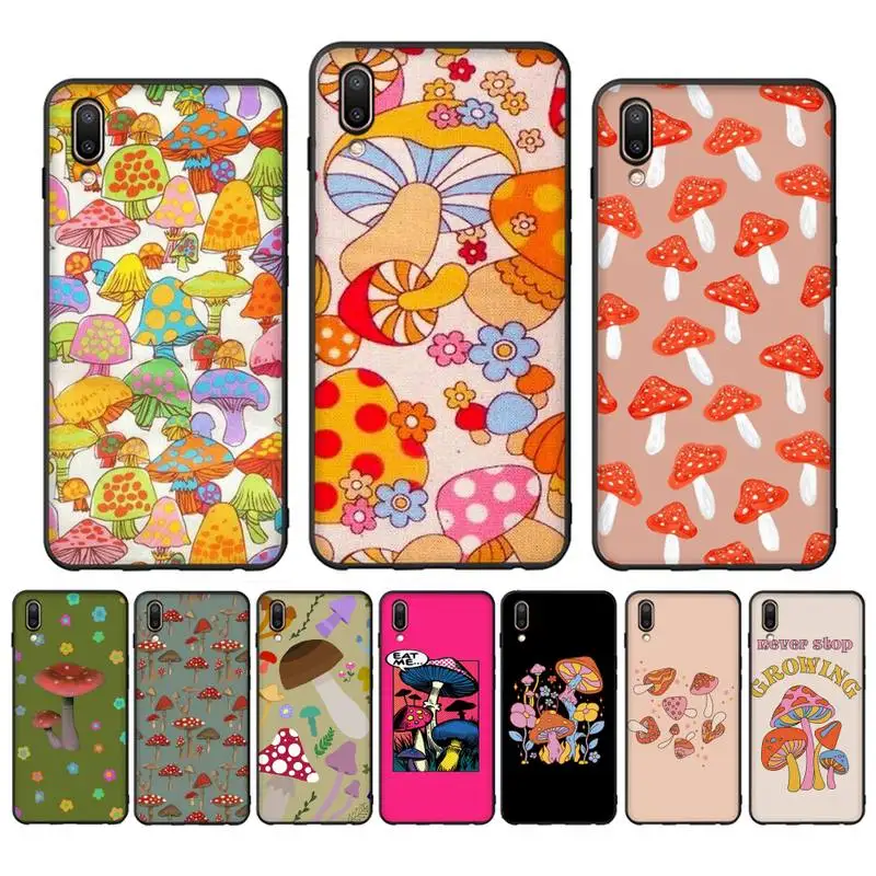 

Mushroom Phone Case For Oppo Reno Realme C3 6Pro For vivo Y91C Y17 Y19 Capa