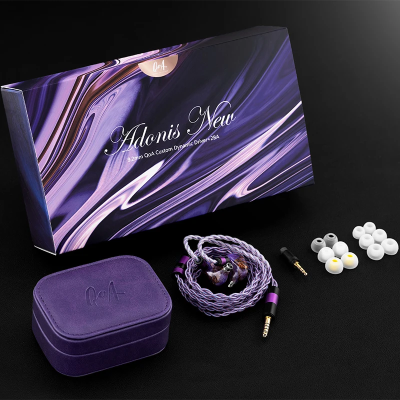 QOA ADONIS NEW IEMs 1DD 2BA Гибридная технология Наушники-вкладыши Мониторные наушники