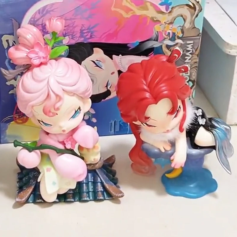 Фото Серия Blind Box Dodonami Night Wander: Фигурка-сюрприз DODO NAMI Record Of A Dream Journey, коллекционная кукла-украшение, подарок-сюрприз №4