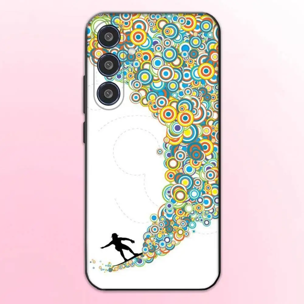 Фото Чехол для телефона Surf Beach Rips Curls для Samsung Galaxy A73, A72, A71, A70, A53, A52, A51, другие мягкие черные чехлы №2