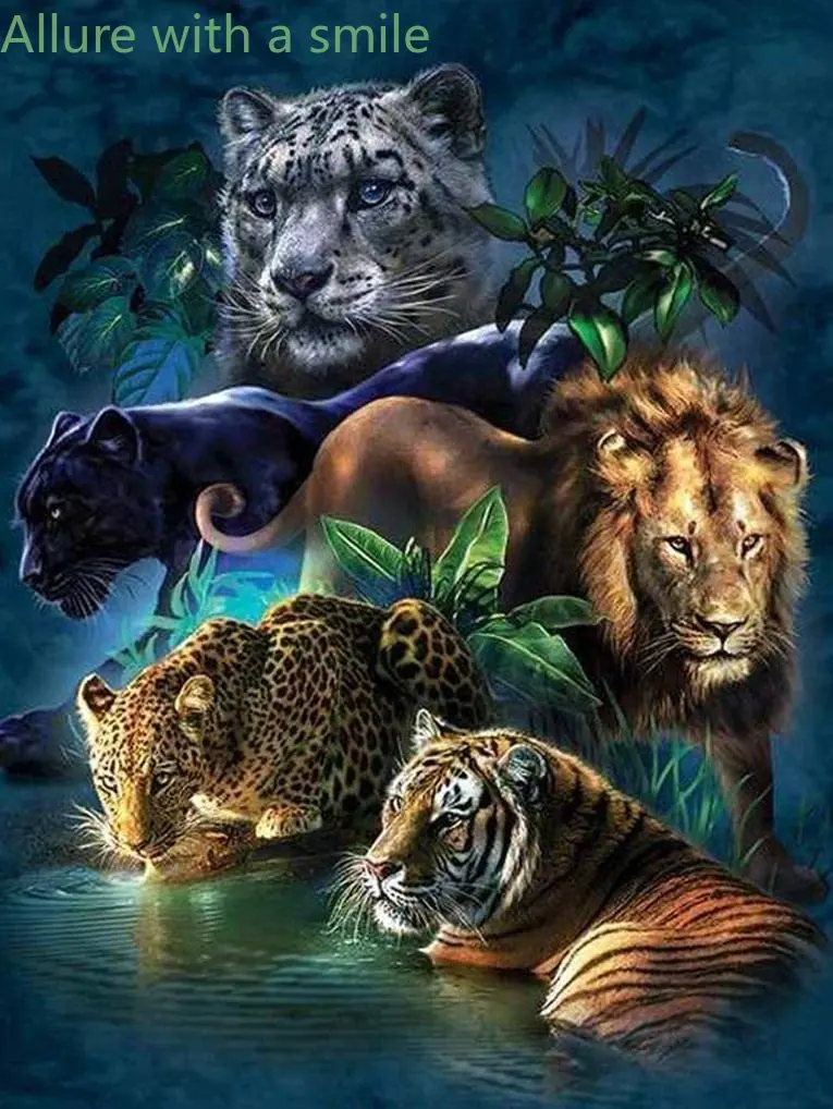 

HommomH 60"x80" Blanket Soft Fluffy Fleece Throw for Sofa Bed Tiger Leopard Lion