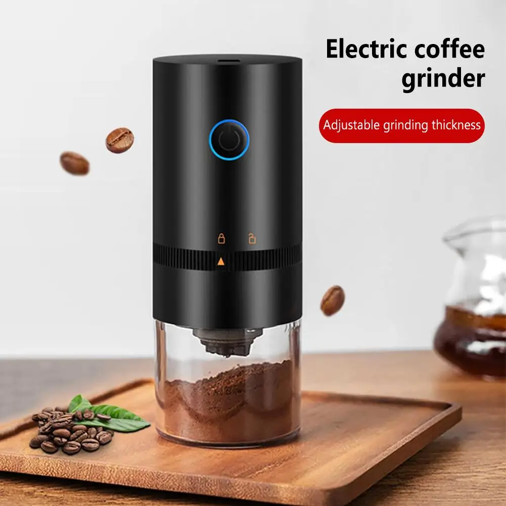 

Electric Coffee Bean Grinder USB USB Charging Mini Coffee Bean Mill Grinder Espresso Spice Grinder for Drip Coffee Kitchen