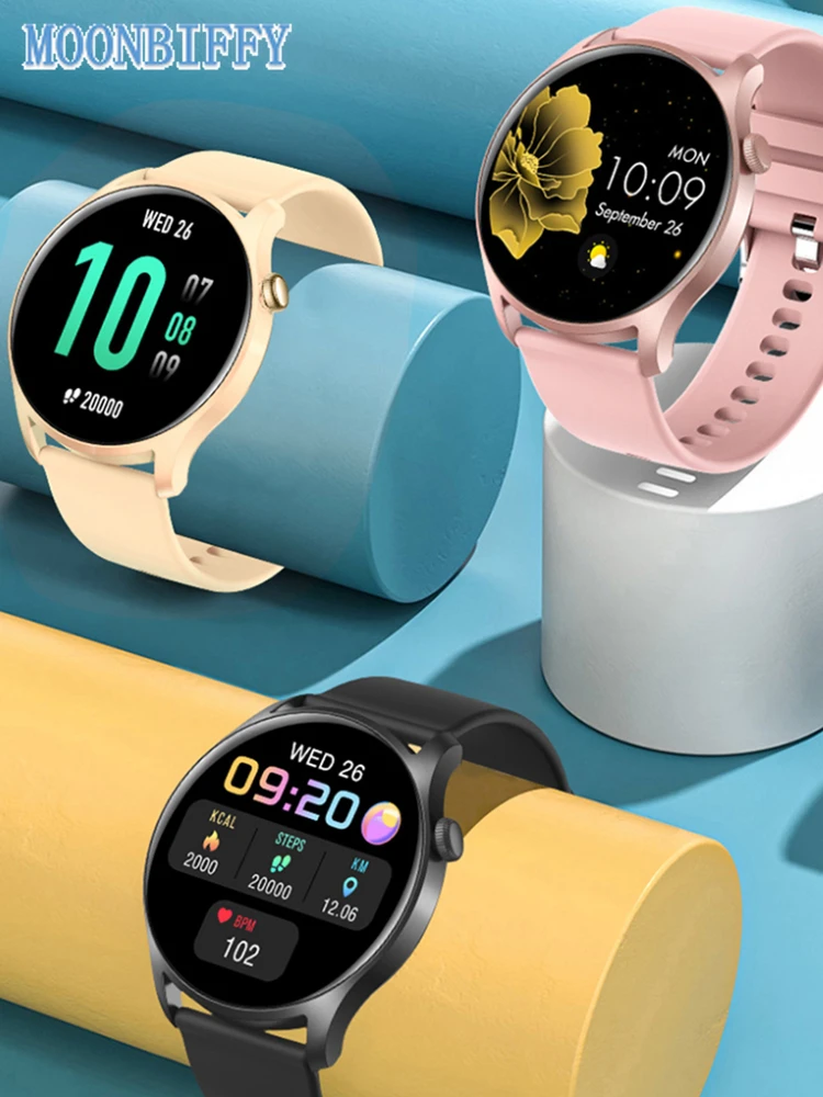 

Смарт-часы KCO8 для мужчин и женщин, 1,3 дюйма, 16 режимов, водонепроницаемые