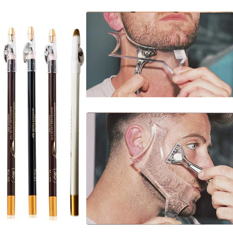 Набор мужских карандашей для бороды и расчески набор инструментов