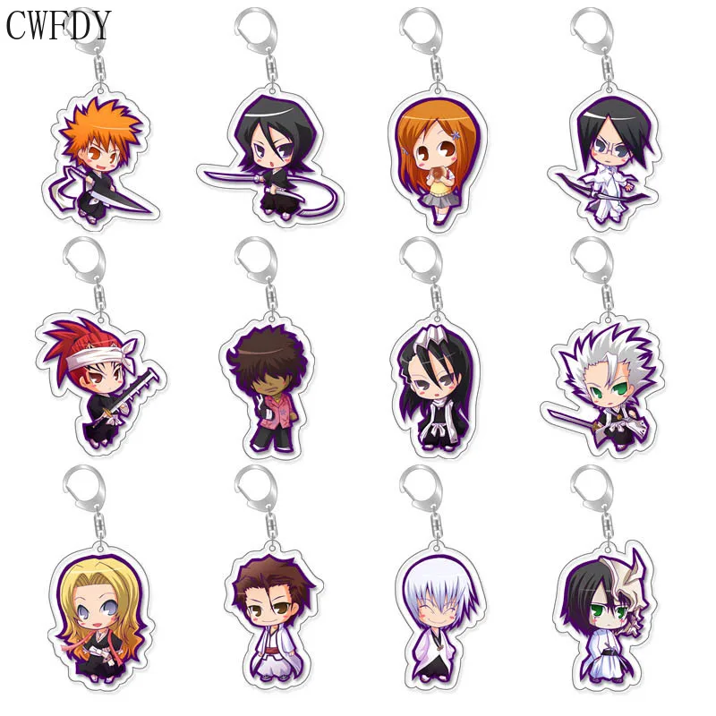 

20pcs/lot Anime Death Note Acrylic Keychain Double Sided Cartoon Yagami Light Misa Misa Figure Pendant Keyring Jewelry Wholesale