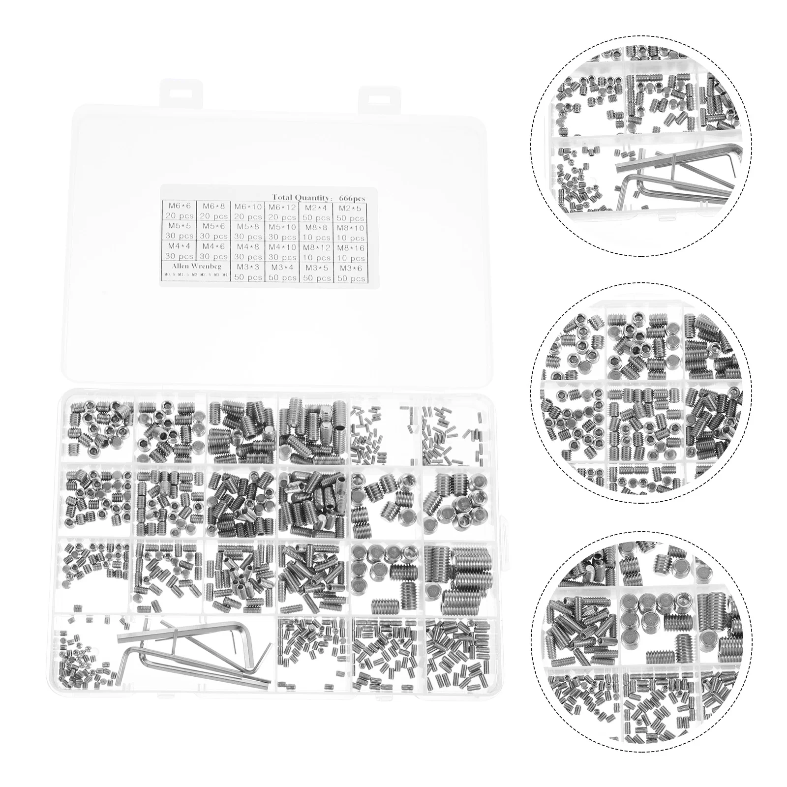 

Маленькие винты, дверные ручки, набор безголовых гусениц в ассортименте, Шестигранная головка из нержавеющей стали в ассортименте