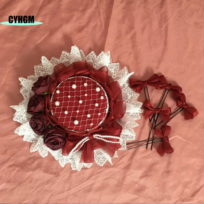 

New Fashion hat Apparel Accessories for girls headwear Customized flowers hat Hair band handmade Women hair ties A33-1