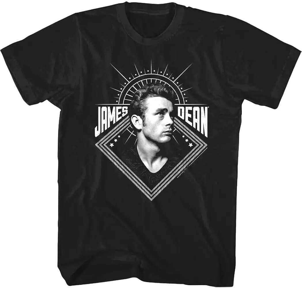 Мужская футболка с фото Дина в памяти легендарный актер стиле арт-деко