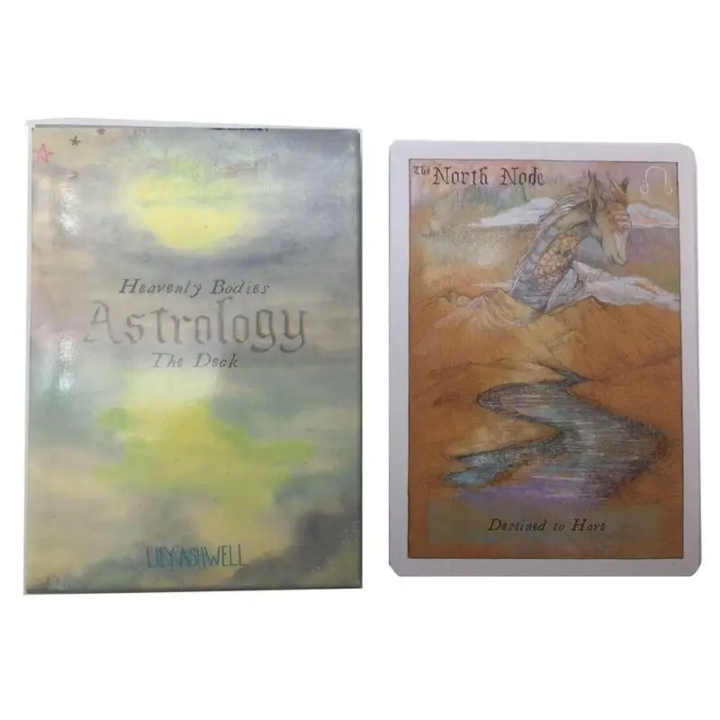 

78 Cards Heavenly Bodies Astrology Tarot Tarot Oracle Comics Tarot Cards English Version Playing Cards Table Divination Toys