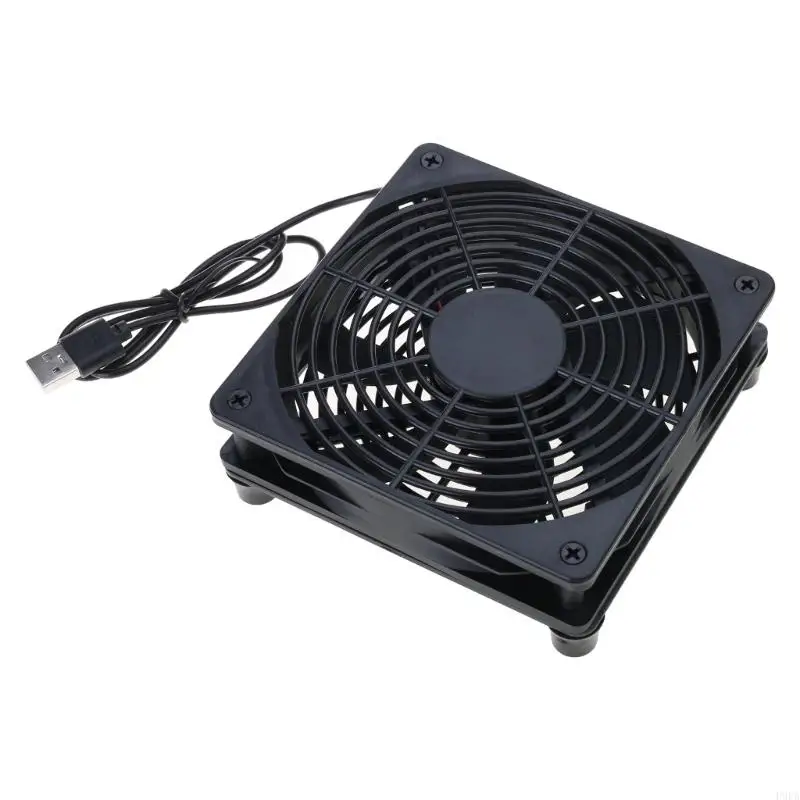 Фото P9FA Compact DC5V 120 мм USB -охлаждающий вентилятор для модема маршрутизатора DVR Box №1