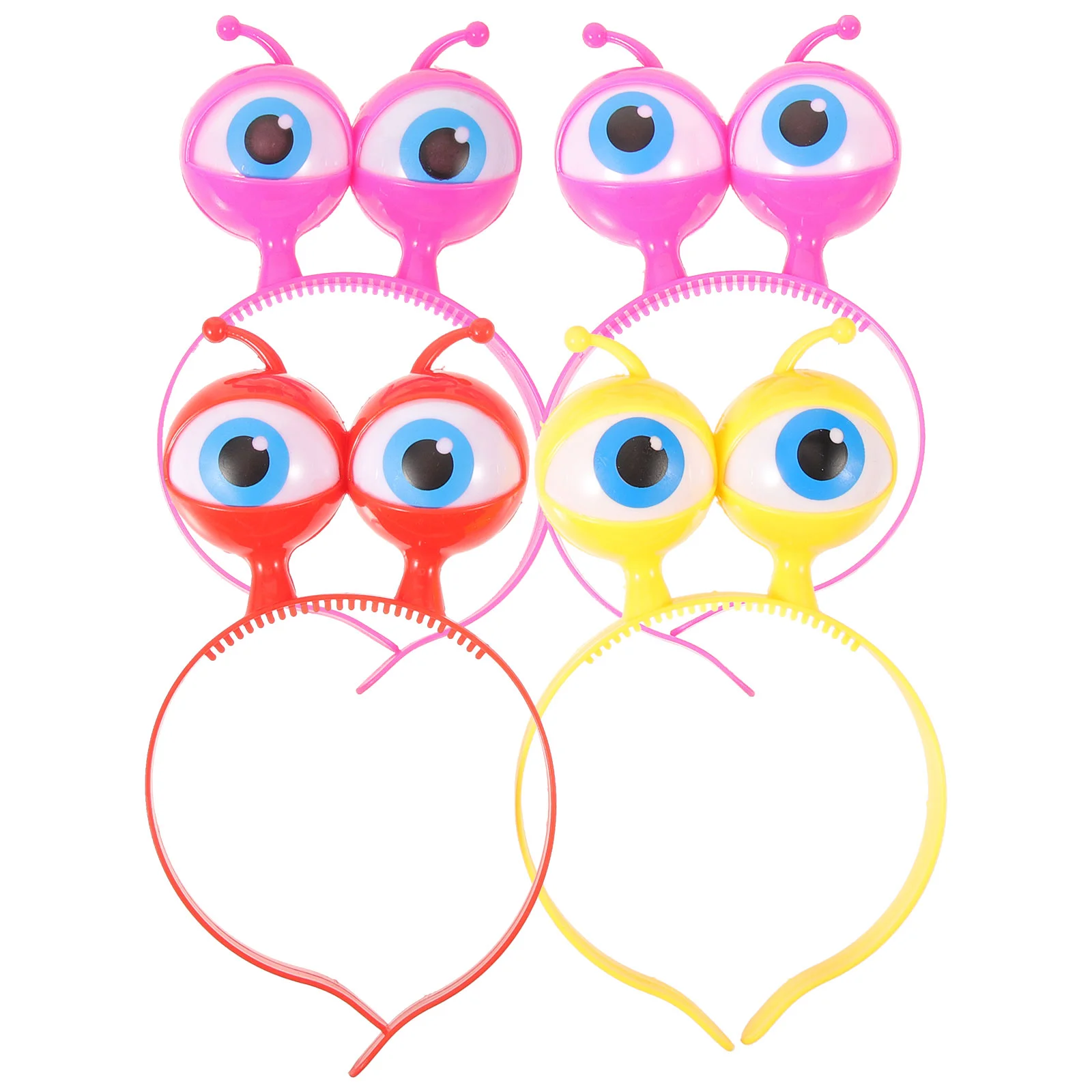 

4PCS Flashing Headband LED Light Boppers Children Big Eyes Glowing Hair Christmas Party Favor ( Ramdom Color )