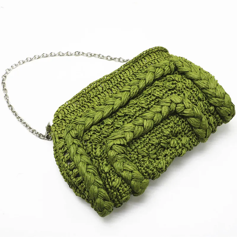 New hand-woven bag 2022 new style straw simple women's shoulder |