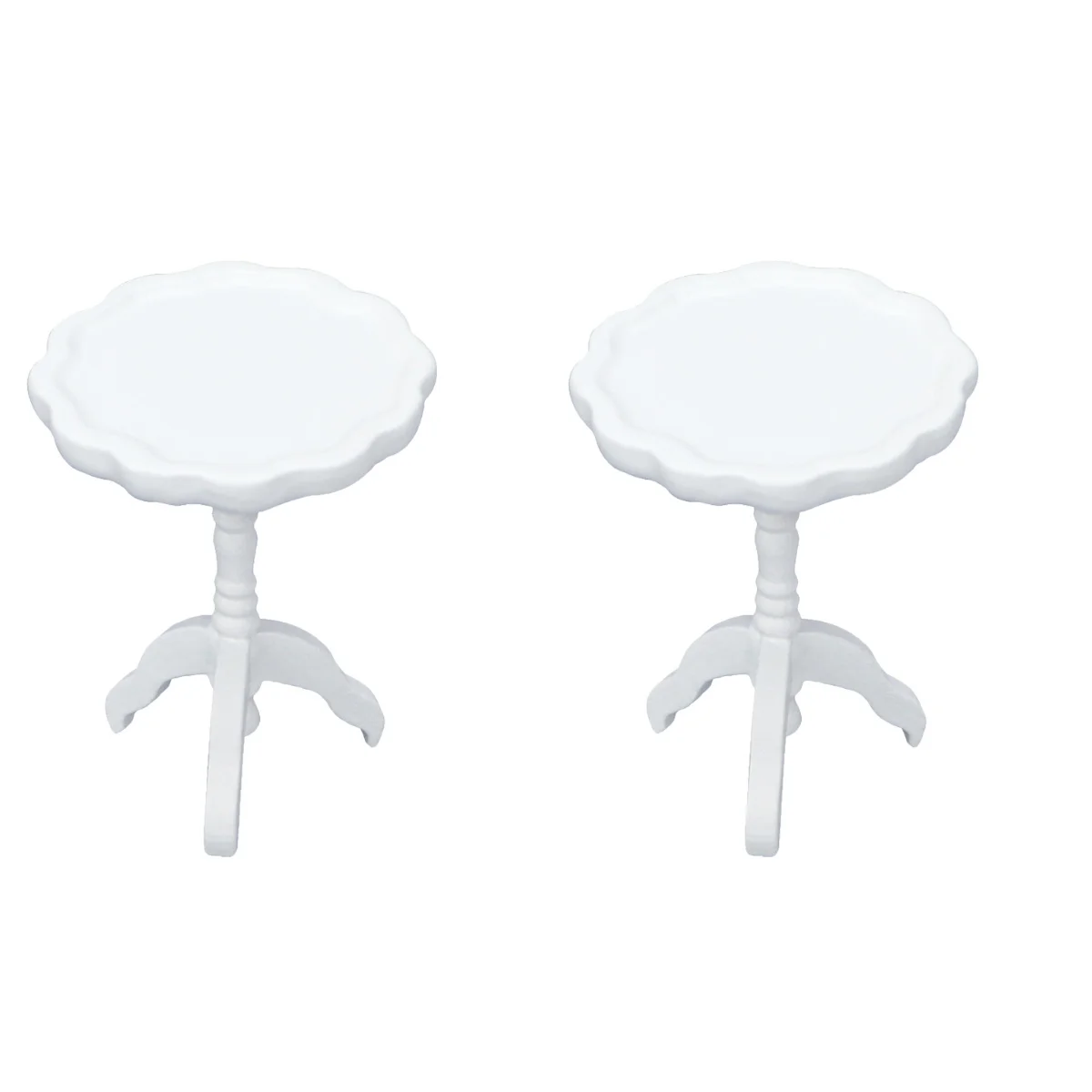 

Tablefurniture Minihouse Figurine Decoration Round Decor Wood Miniature Play Toy Kids Pretend Accessories Supplies Teatable