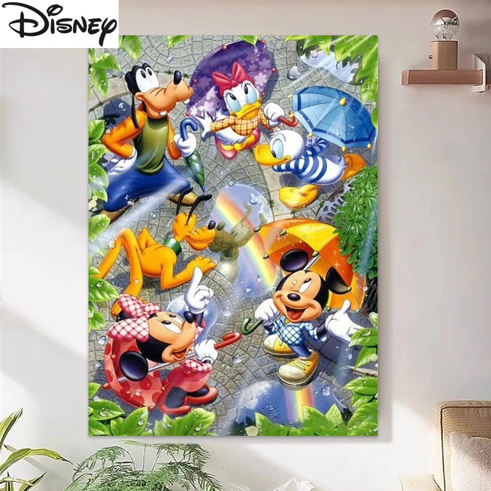 

5D Diamond Painting Mickey and Friends Raindrops Kit Full Diamond Embroidery Rhinestone Pictures Cross Stitch Home Decor Cartoon