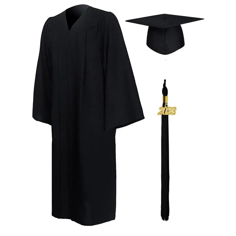 

Graduation Dress Gown 2023 Graduation Cap Gown Clergy Robes Women For Church Judge Robe Costumes With Tassels And Year Stamp