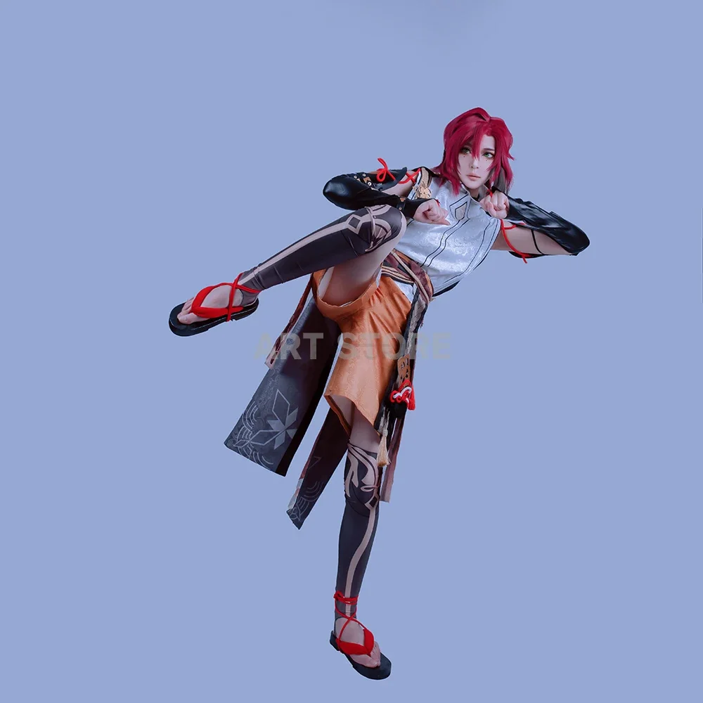 Костюм для косплея из игры Genshinimpact шиканоин хейлоу парик полный комплект с