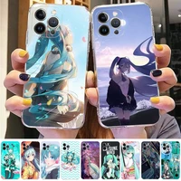 bandai hatsune miku phone case for iphone 11 12 13 mini pro xs max 8 7 6 6s plus x 5s se 2020 xr case