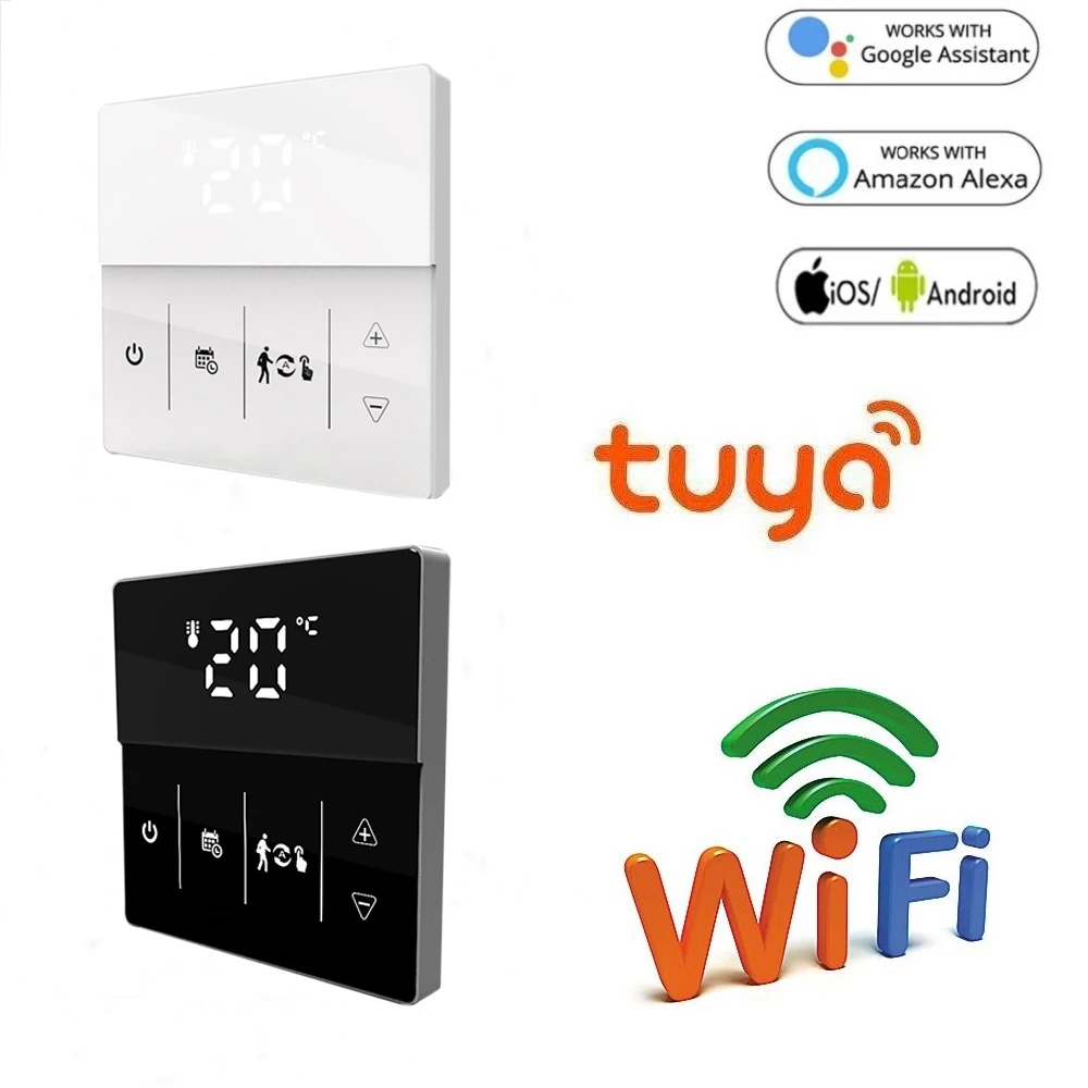 

MincoHome MK609 Tuya Wifi Smart Thermostat Controller For Electric Floor Heating Water/Gas Boiler With LCD Display