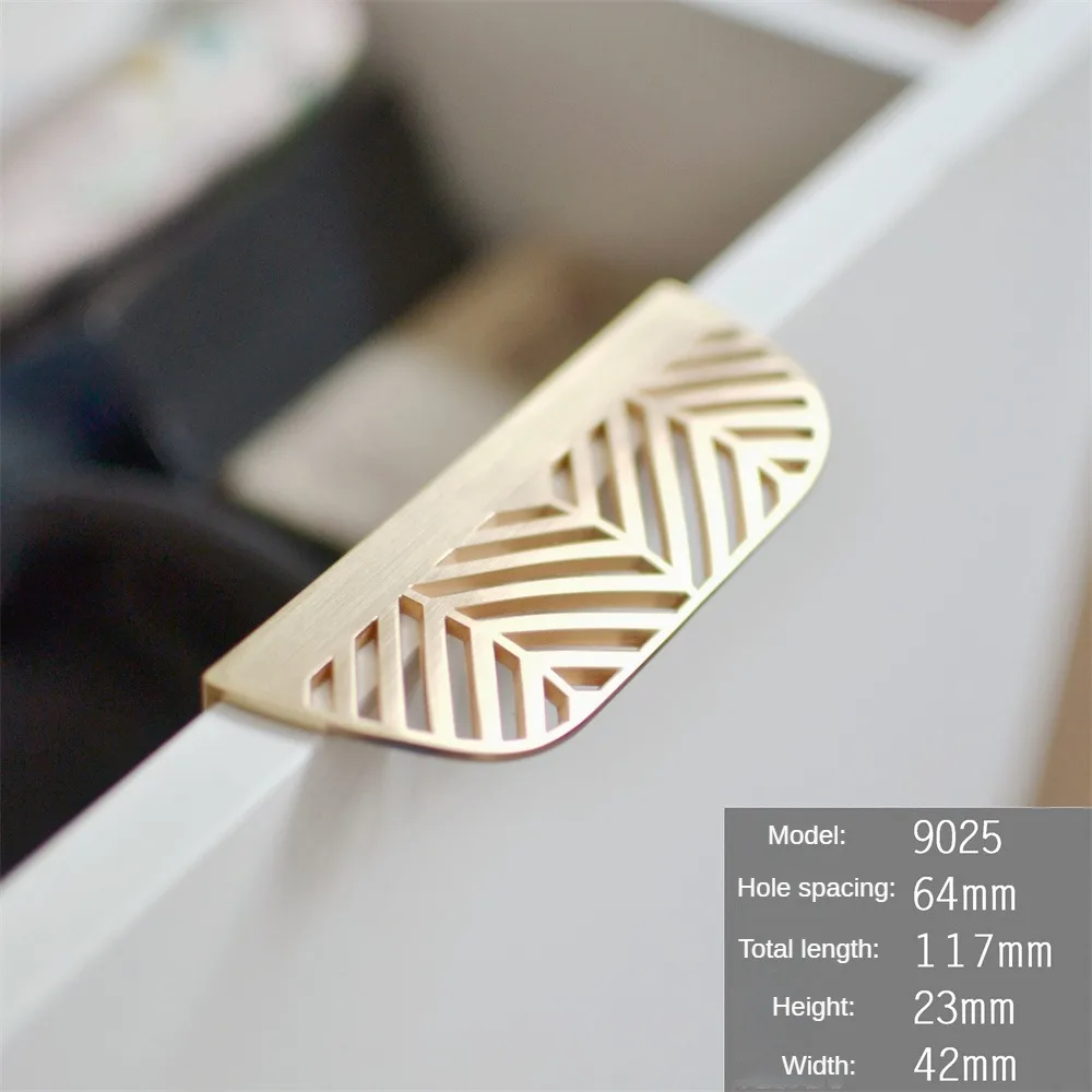 1/2/3 шт. латунные ручки для мебели в форме листа