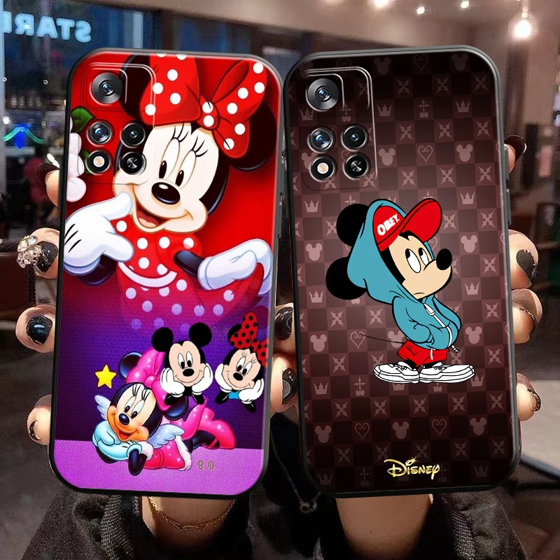 

Cartoon Disney Mickey Mouse For Xiaomi Redmi Note 11 11T 11S 10 10S 10T Pro Max 5G Phone Case Funda Liquid Silicon Back Carcasa