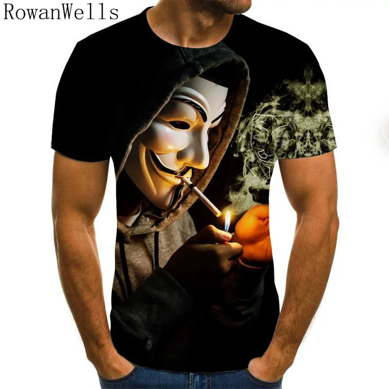 

2020 Hot Sale Clown T Shirt Men/women Joker Face 3D Printed Terror Fashion T-shirts Size Xxs-6XL