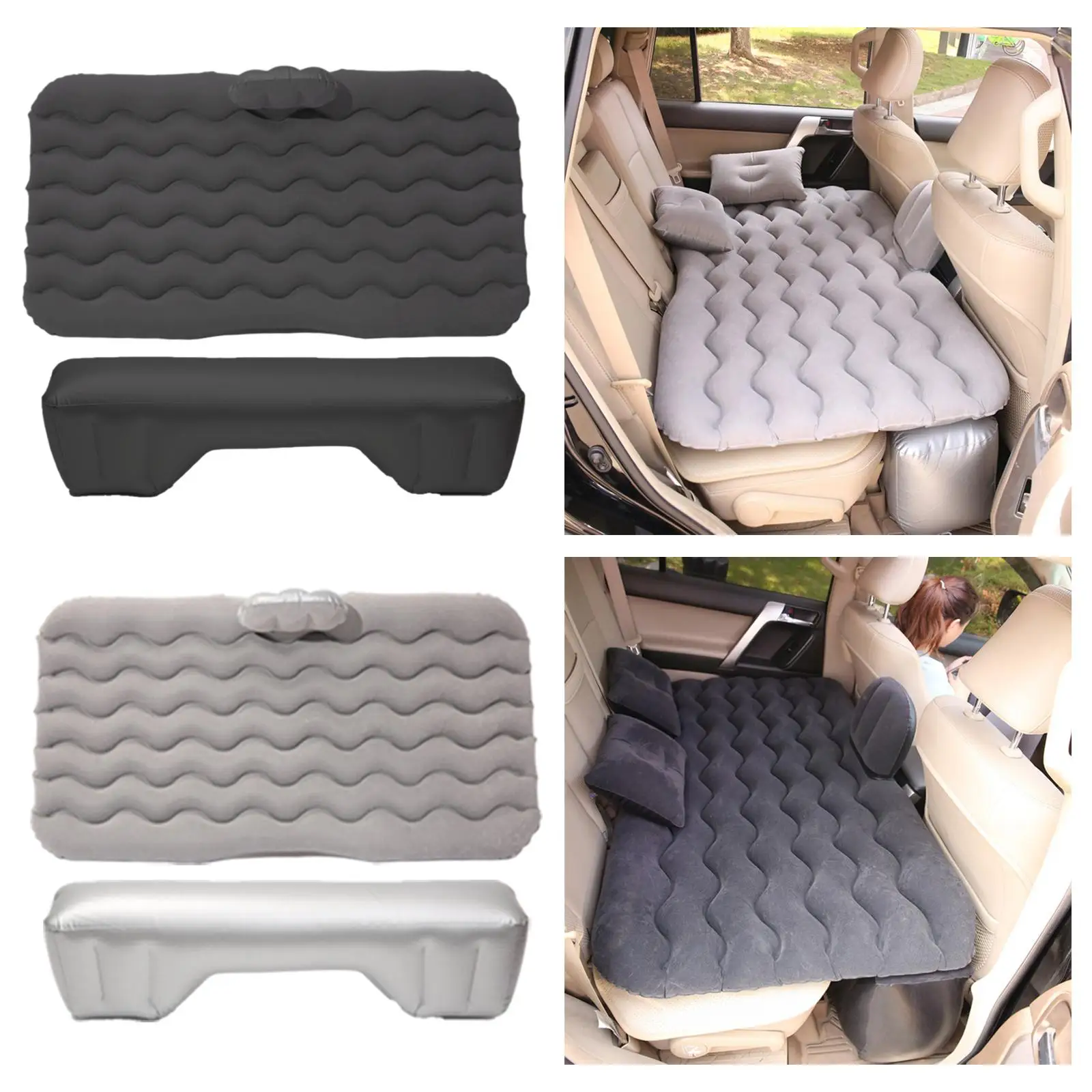 

Rear Seat Air Mattress Inflatable Rest Cushion Sleeping Bed Tent Pad for
