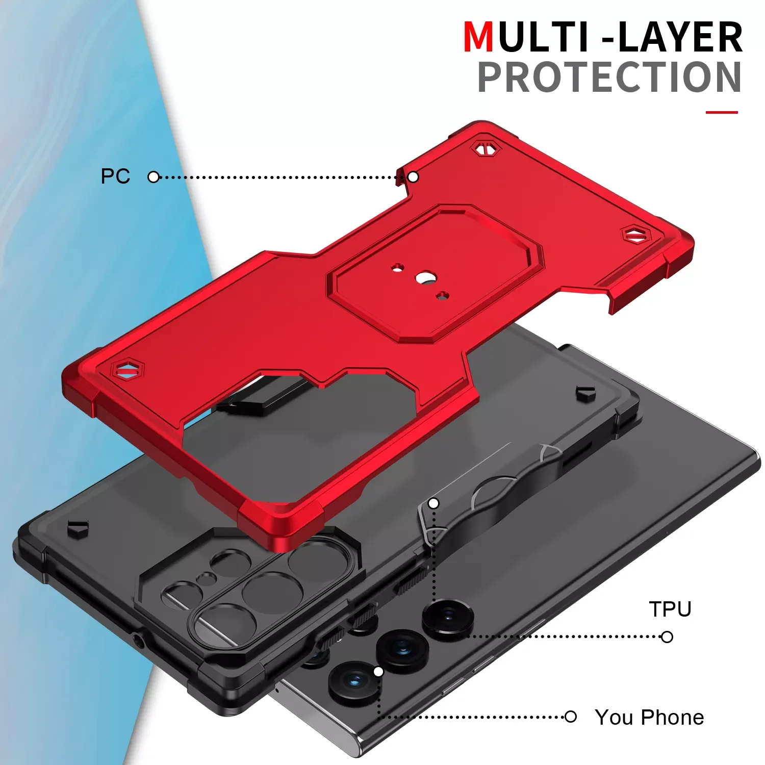 

The newLuxury Shockproof Armor Silicone Phone Case For Samsung S22 Ultra S21 Plus S20 FE A22 5G A32 A21S A33 A73 A53 Bumper Full