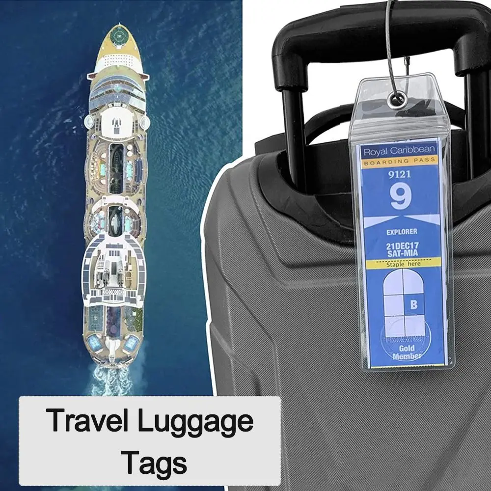 

Многоразовые этикетки для удостоверения личности, бирки для сумок со стальными петлями, яркий Яркий чемодан на чемодан, бирки для путешеств...