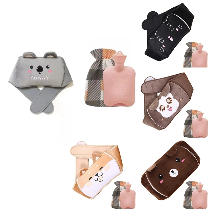 

3PCS Hot Water Bag Belt Hand Warmer Cute Animal Handbags Hot Water Bag Hot Water Bottles For Girls Heater Gift
