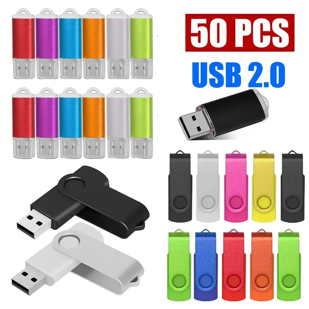 Low Price 50Pcs USB Flash Drives 4G 8GB Usb key Pen Drive 16GB 32GB Disk 64GB 128GB Memory Stick 1GB 2GB Free Custom Logo