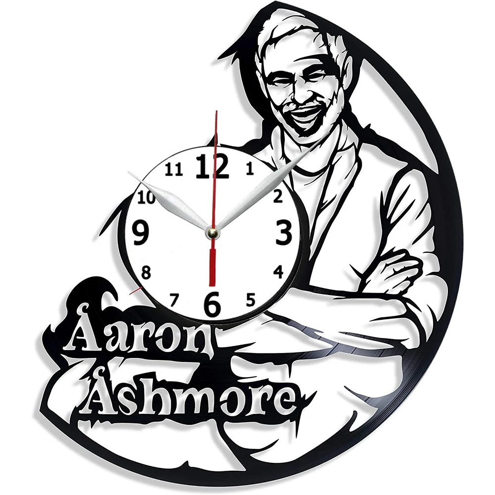 

Декор Аарон эшмор виниловые настенные часы, актер, искусство, Аарон Ричард эшмор подарок для любого случая