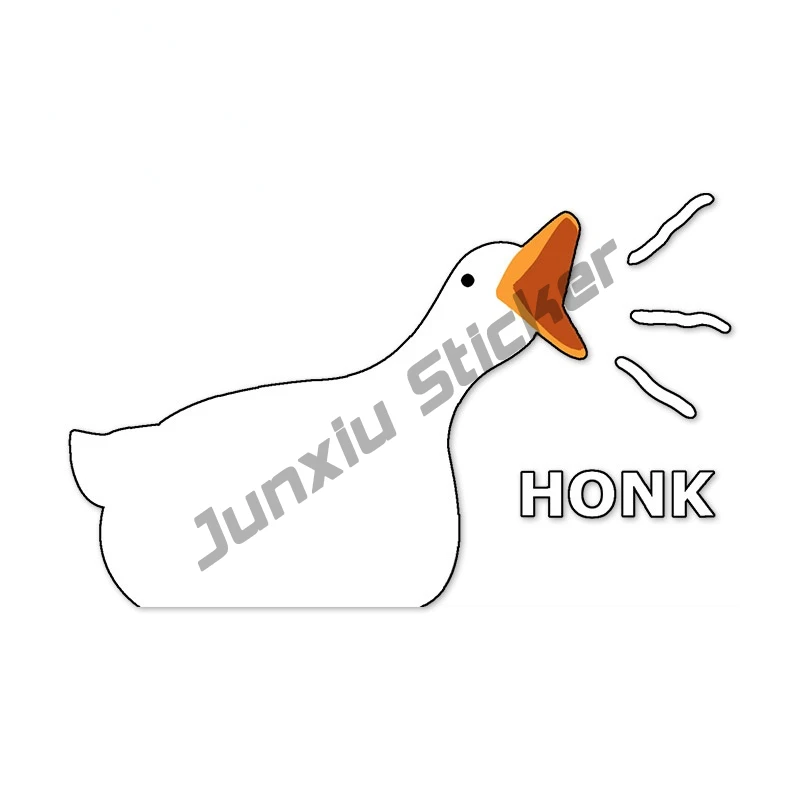 

Забавные автомобильные стильные Honk гусиные автомобильные наклейки солнцезащитные креативные Наклейки Индивидуальный Декор на лобовое ст...