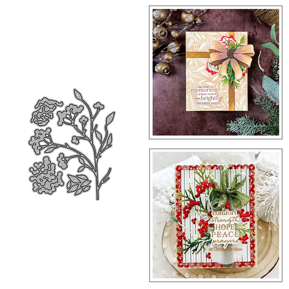 Металлические Вырубные штампы в виде растительной ветки рубана для рукоделия