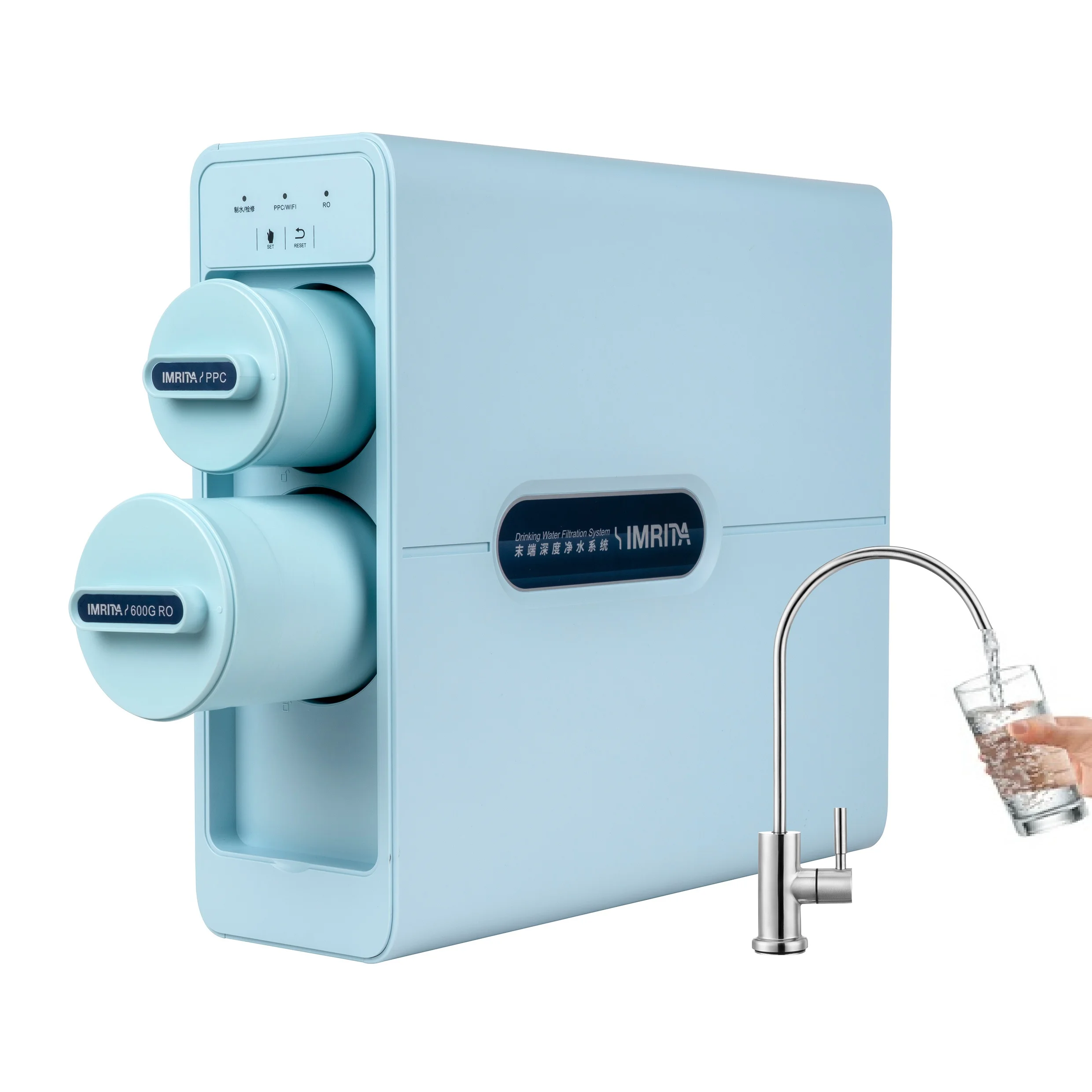 

IMRITA RO System 800 GPD Domestic Tankless 3 stages Reverse Osmosis inversa System Water Purifier For Home filtros de agua